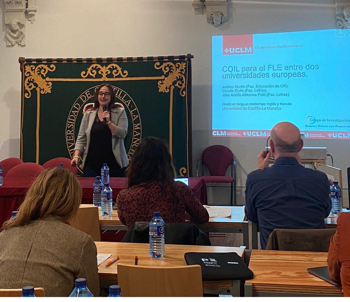 uclm_inter's tweet photo. Felicitamos a nuestros profesores Justine Martín, Francisco Pérez y Susana Villaluenga por sus premios 🏆 en la convocatoria a las mejores experiencias #COIL en la @uclm_es  ¡Enhorabuena! 🎉 y muchas gracias a todos los participantes por impulsar la Internacionalización en Casa https://t.co/Ko0ONMp75U