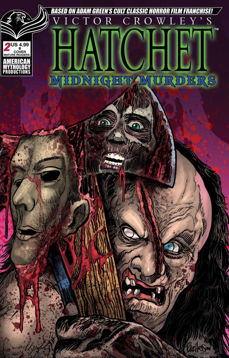 GOParsons's tweet image. Hatchet: Midnight M*rders #2!
On shelves very soon from me and the @AmericanMytho crew.
The Vamps and Victor go toe-to-toe… and the fight might change Crowley forever.
Order it from your local store today.