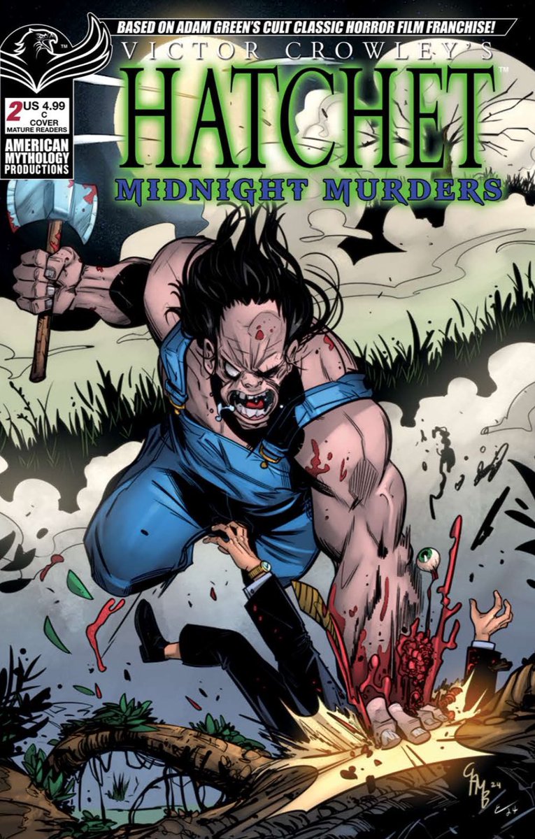 GOParsons's tweet image. Hatchet: Midnight M*rders #2!
On shelves very soon from me and the @AmericanMytho crew.
The Vamps and Victor go toe-to-toe… and the fight might change Crowley forever.
Order it from your local store today.