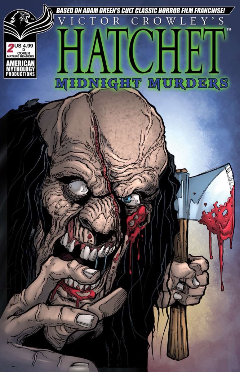 GOParsons's tweet image. Hatchet: Midnight M*rders #2!
On shelves very soon from me and the @AmericanMytho crew.
The Vamps and Victor go toe-to-toe… and the fight might change Crowley forever.
Order it from your local store today.