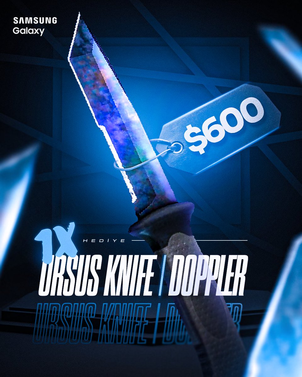 FUT Esports (@futesportsgg) on Twitter photo TRCS tayfayı unutmadık! ❤️ <a href="/SamsungTurkiye/">Samsung Türkiye</a>
Galaxy AI’a gelen Türkçe Dil Desteği’ni kutlamak için “Ursus Knife I Doppler (Factory New)” skini hediye ediyoruz!
Bu skin’i kazanma şansı için:
✅ Bizi takip et
✅ Bu post’u RT’le,
✅ #GalaxyAITurkce hashtag’i ile yorum at! TRCS tayfayı unutmadık! ❤️ <a href="/SamsungTurkiye/">Samsung Türkiye</a>
Galaxy AI’a gelen Türkçe Dil Desteği’ni kutlamak için “Ursus Knife I Doppler (Factory New)” skini hediye ediyoruz!
Bu skin’i kazanma şansı için:
✅ Bizi takip et
✅ Bu post’u RT’le,
✅ #GalaxyAITurkce hashtag’i ile yorum at!
