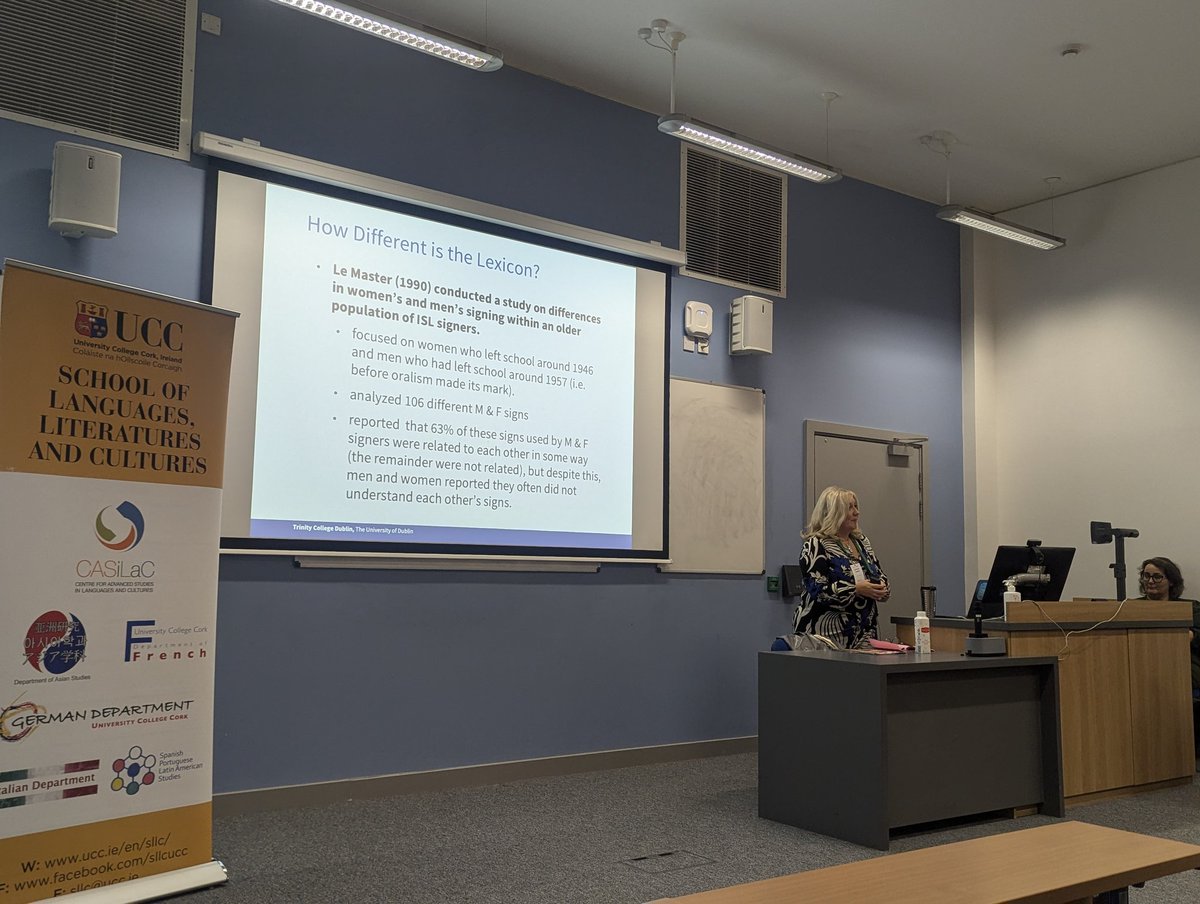 What an amazing and absolutely eye-opening presentation <a href="/leesonl/">Prof Lorraine Leeson, PhD</a> on Irish Sign Language and its importance for the creation of identities.  This keynote provided me who knows so little about the topic with lots of insights and things to use in practice. <a href="/IRAAL_Cork24/">IRAAL Conference 2024</a>