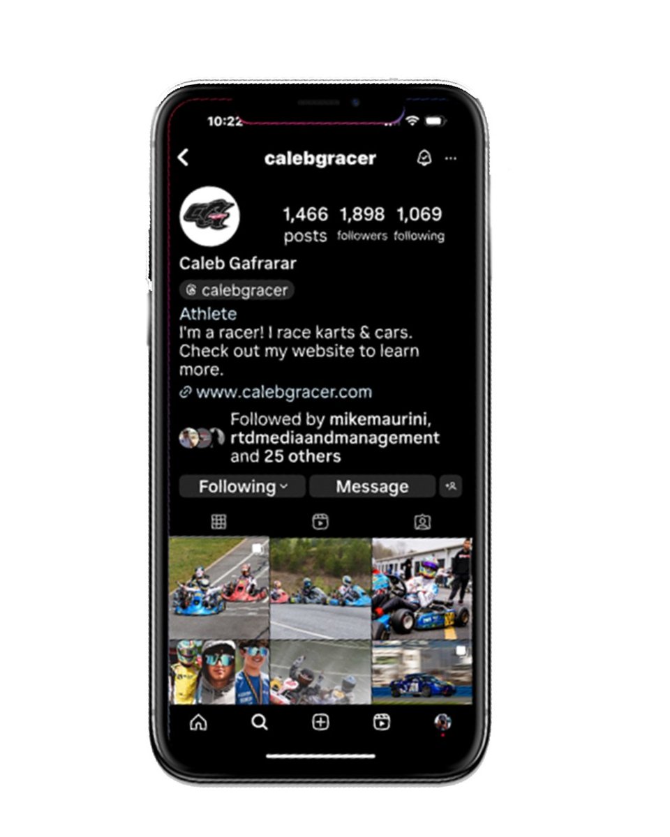 #FollowFriday

Are you following me yet? Check out my website CalebGRacer.com but also like and follow me on social media by searching 'Caleb G Racer'

#CalebG / #CalebGRacer