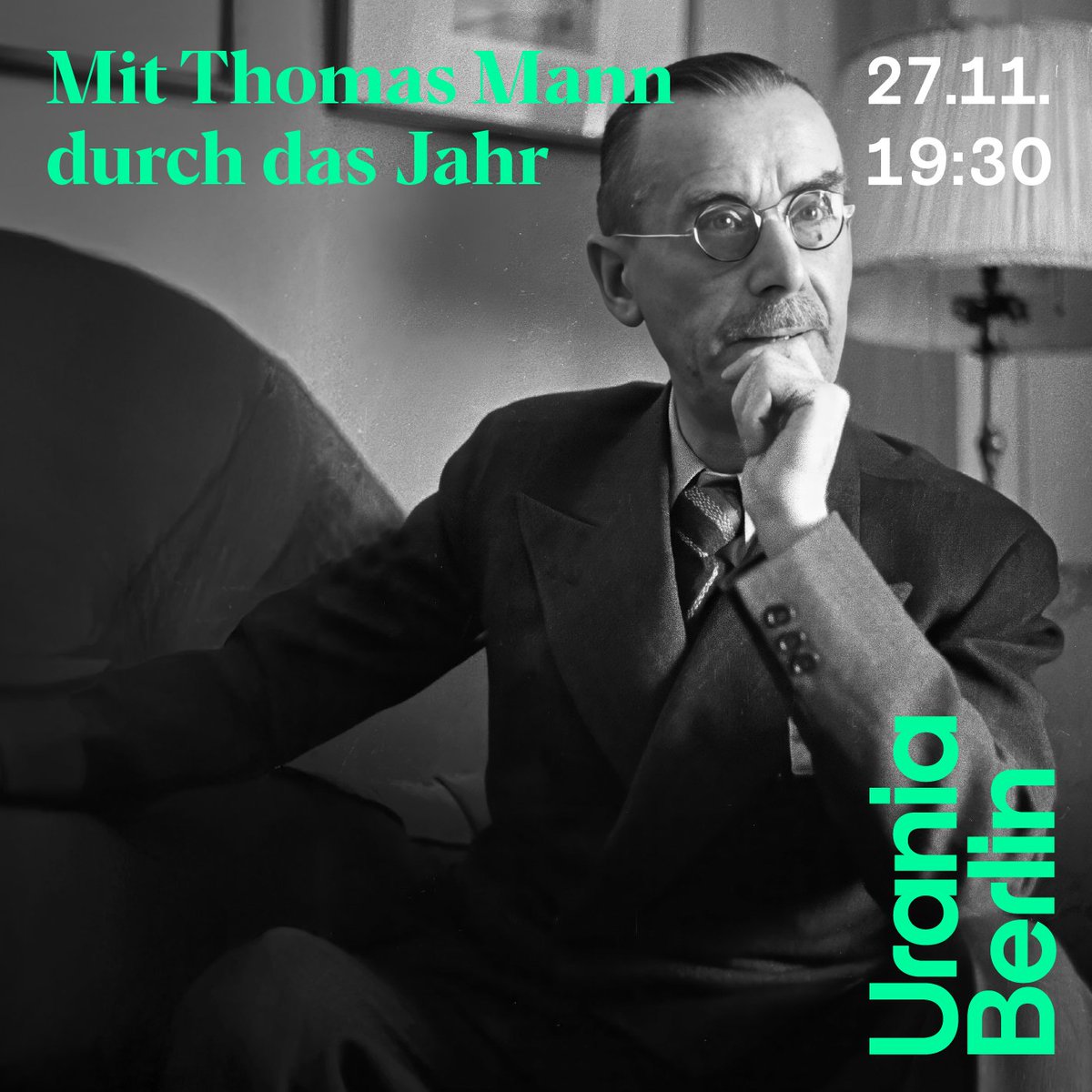 Urania Berlin (@uraniaberlin) on Twitter photo Unbedingt vormerken: Am 27. November <a href="/DailyMann/">Thomas Mann Daily</a>-Buchpremiere in der Urania.
Katharina Teutsch und <a href="/chwatty/">Christine Watty</a> im Gespräch mit Herausgeber Felix Lindner <a href="/focusabonnent/">Felix Lindner</a> über den Alltag des Nobelpreisträgers mit all seinen Krisen und Hindernissen.
Tickets: uraniaberlin.reservix.de/p/reservix/eve… Unbedingt vormerken: Am 27. November <a href="/DailyMann/">Thomas Mann Daily</a>-Buchpremiere in der Urania.
Katharina Teutsch und <a href="/chwatty/">Christine Watty</a> im Gespräch mit Herausgeber Felix Lindner <a href="/focusabonnent/">Felix Lindner</a> über den Alltag des Nobelpreisträgers mit all seinen Krisen und Hindernissen.
Tickets: uraniaberlin.reservix.de/p/reservix/eve…