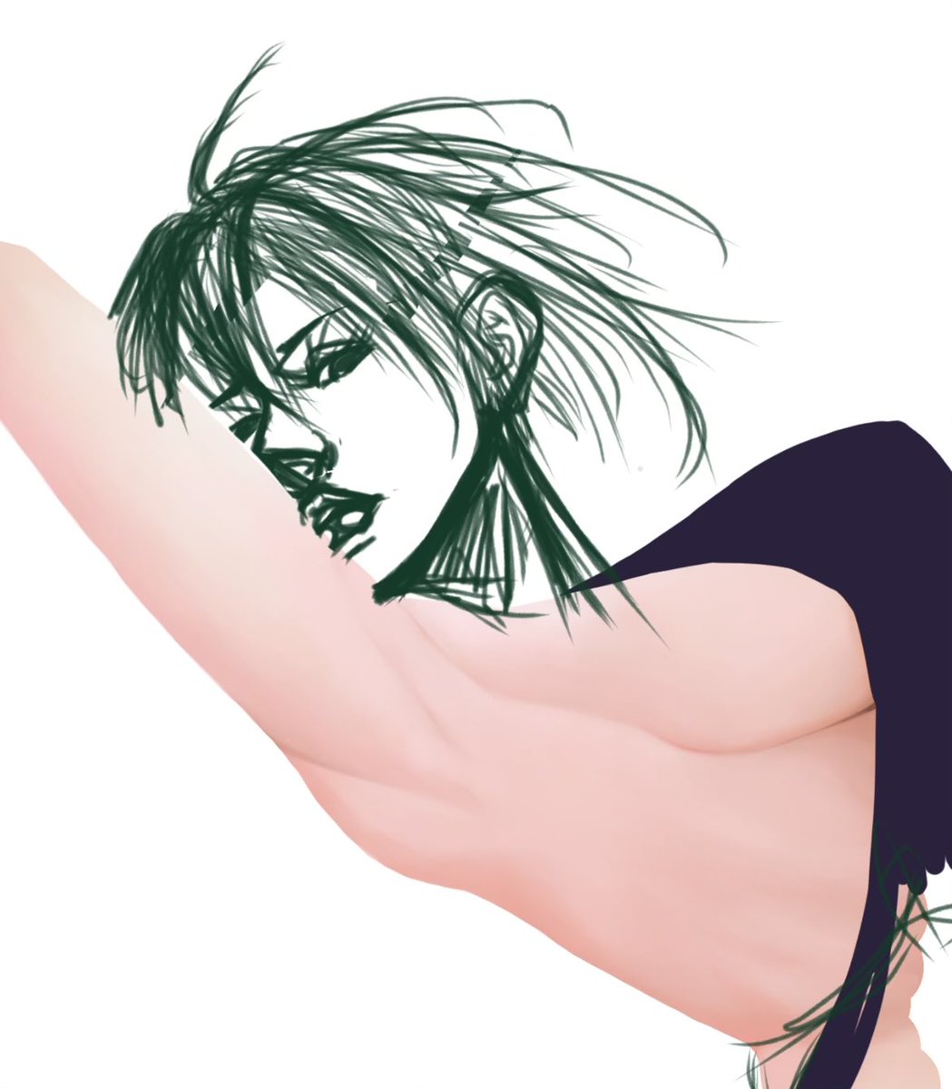 お顔について色々考えたりしましたが…
多分こんな感じに描き直す〜(ﾉ)ﾟ∀ﾟ(ヾ)
色々迷走しましたが…
いや、鞭を振ったことなんてないからね😫
刀とか銃とかはある程度想像つくんですが…
鞭って難しい◞(꒪ͦᴗ̵̍꒪ͦ=͟͟͞͞ ꒪ͦᴗ̵̍꒪ͦ)◟
身体に合わせてしっかり煽りで迫力出していきたい💕