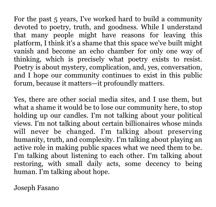 Statement on Twitter/X: