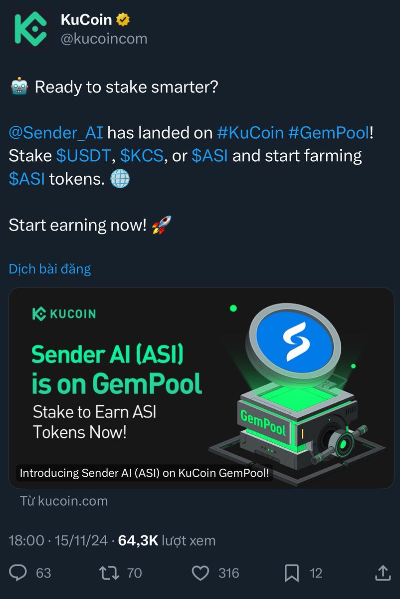 MDua90's tweet image. Kaka sắp có nước mưa #SenderLab chuẩn  bi list #KuCoin