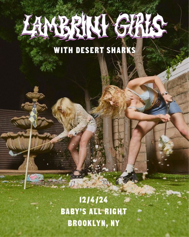 HOLY SHIT WE GET TO PLAY W/ @Lambrini_Girls! ❤️‍🔥 Tix: seetickets.us/event/lambrini…