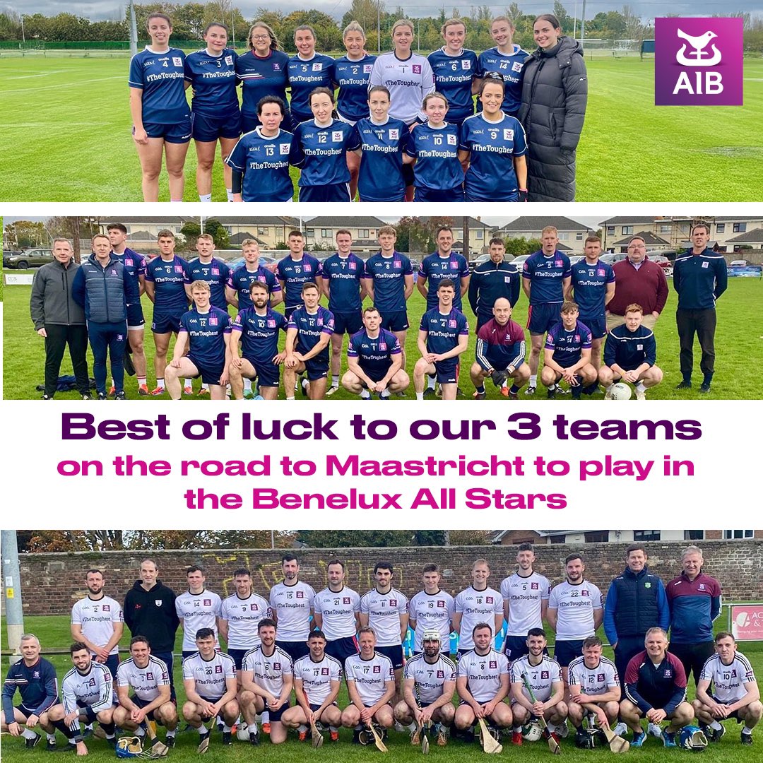AIB_GAA's tweet image. Best of luck to our AIB GAA teams who are heading for the Netherlands this weekend! ✈️ #TheToughest