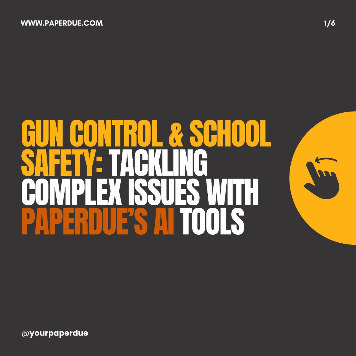 PaperDue's tweet image. Writing about gun control and school safety can be challenging, but PaperDue’s AI tools are here to help! 

Get started today and see how PaperDue can simplify your academic journey! ✏💡 paperdue.com/essay-examples

#GunControlDebate #SchoolSafety #AIWritingTools