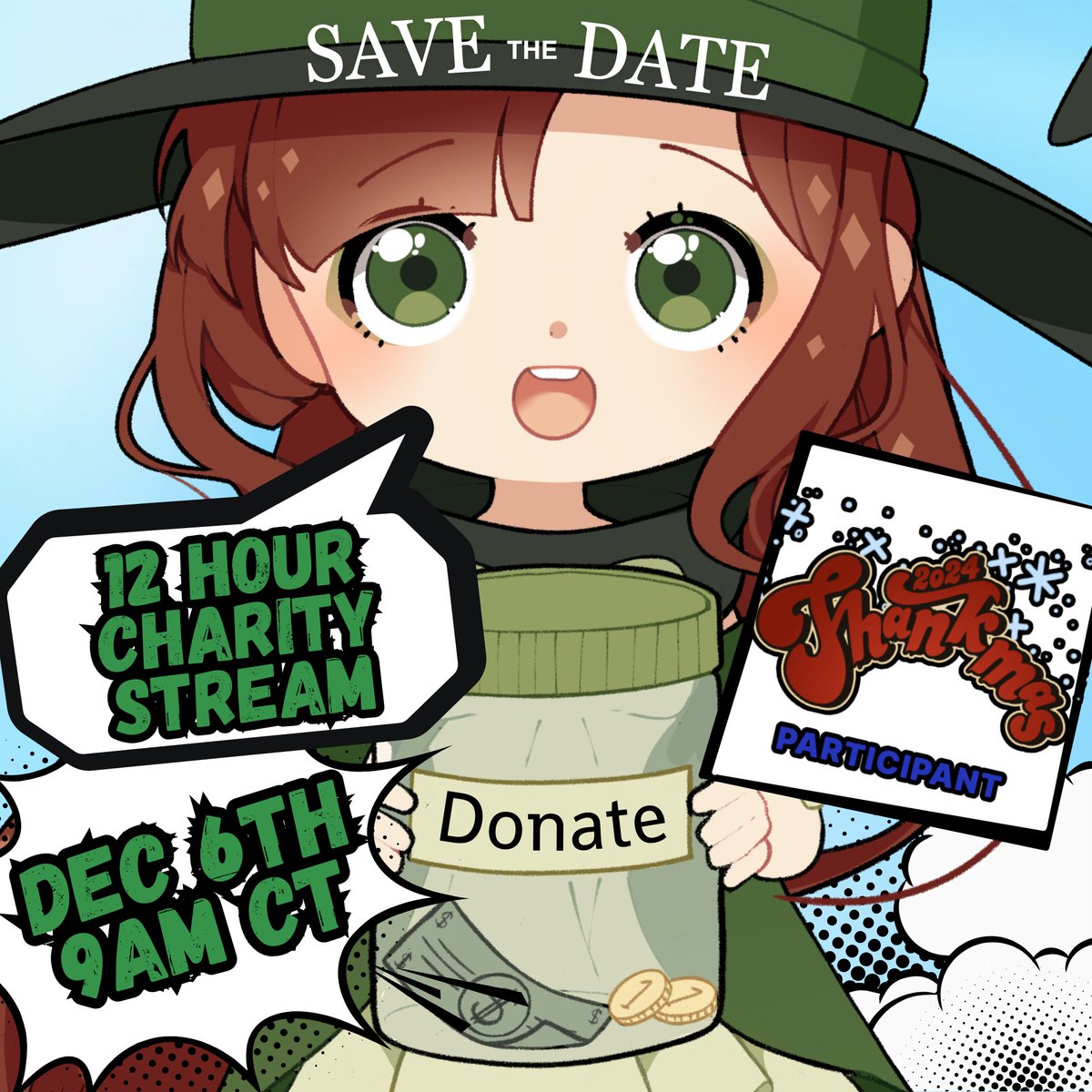 Happy Friday all! I am working on putting together a charity event for Dec 6th. All I know so far is it will be a 12 hour thing. No plans yet just a date picked. Currently, trying to strong arm my friends into joining me LOL. More details soon!
#vtuber #charity #thankmas2024
