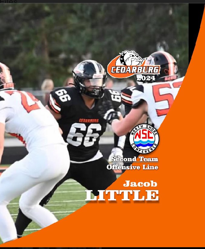 North Shore Conference Honors. Great job Jacob!