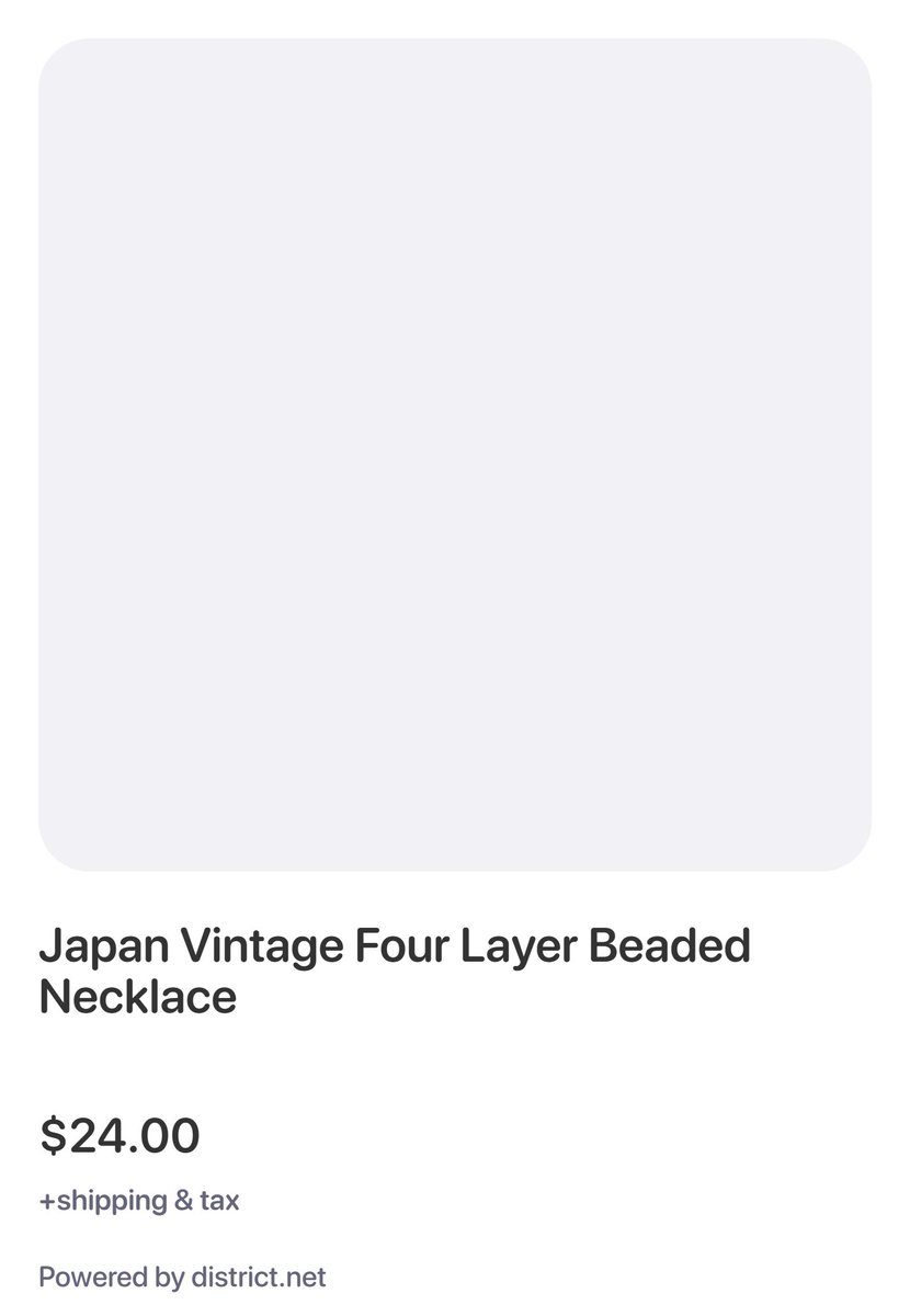 hintsofviolet's tweet image. #vintagejapan layered necklaces are always stunning!

Japan Vintage Four Layer Beaded Necklace #claim 49488: Follow and reply with #claim to purchase!