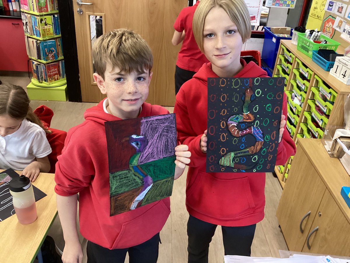 Pupils have been learning about Dreamtime Aboriginal stories and have designed beautiful ‘Rainbow Serpents,’ using traditional patterns, symbols and designs. 😃<a href="/PentrepoethPrim/">Pentrepoeth Primary</a>