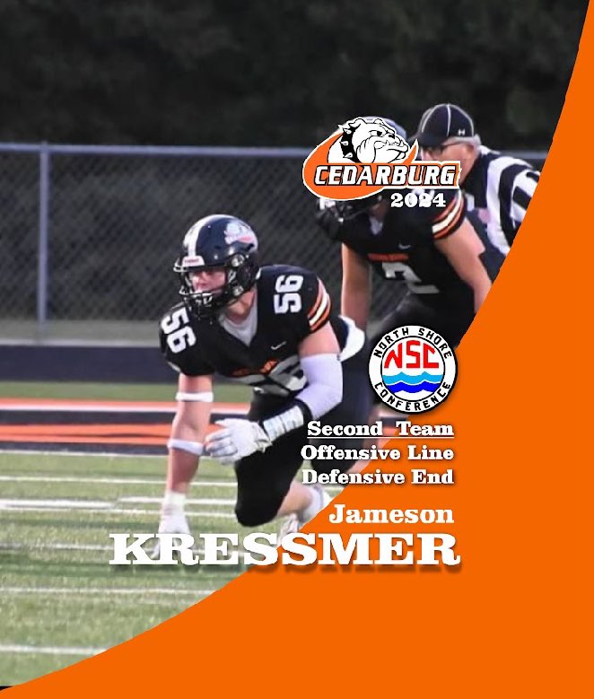 North Shore Conference Football Honors!  Super job Jameson!