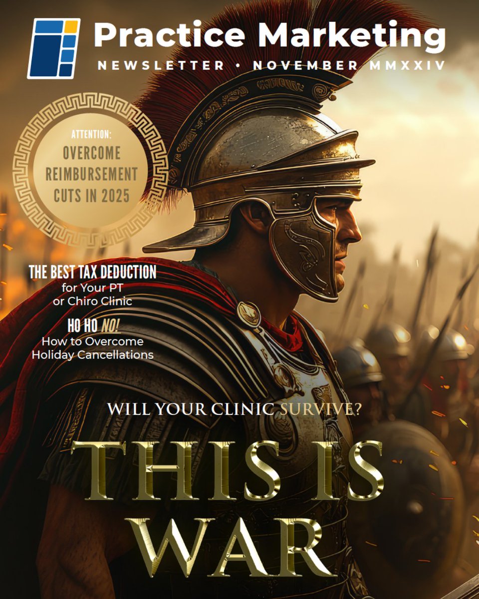 PracticePromos's tweet image. ✊ PTs ASSEMBLE!! ✊

With Medicare cuts on the rise, will your practice survive? Equip yourself with these battle tactics to overcome the reimbursement cuts in 2025!

Read the latest issue of the Practice Marketing Newsletter NOW!

online.flippingbook.com/view/740658933/