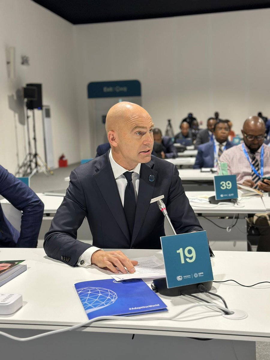 Prof_PatrickV's tweet image. Honoured to have spoken amongst esteemed African leaders at #COP29 presidential meeting “Measuring the Green Wealth of Africa”. Nature, and more importantly, valuing nature, is THE key to unlock resilience across the continent. The #AAAP, the world’s largest adaptation finance