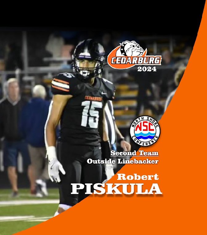North Shore Conference Football Honors. Way to go Robert!