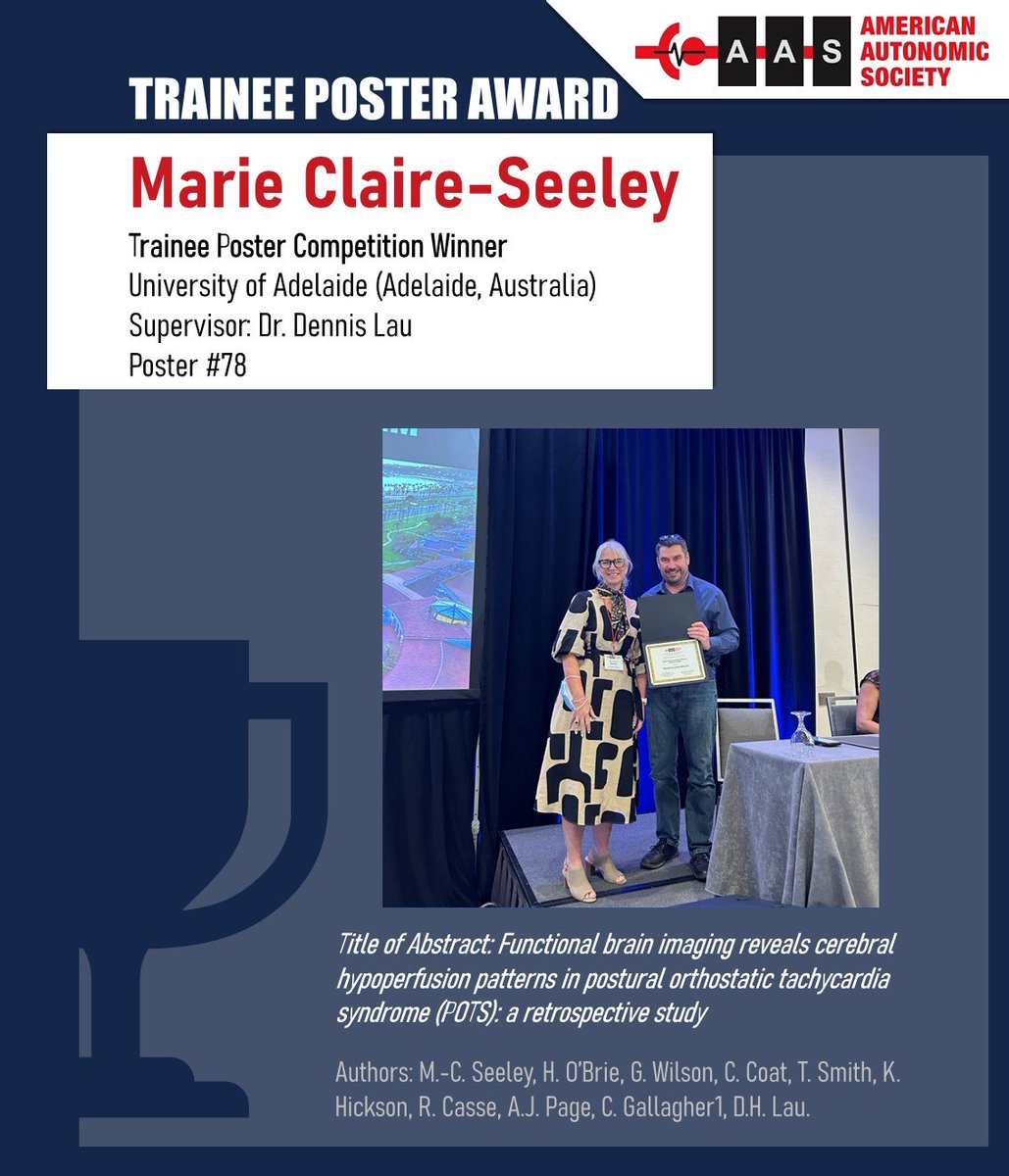 Marie Claire-Seeley won an AAS trainee poster award! 🎉