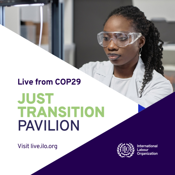 🟢<a href="/ilo/">International Labour Organization</a> indicates that by 2030, heat stress could result in #productivity losses equivalent to 80 million #jobs.

✅Climate impacts are exacerbating #inequalities &amp; reversing progress towards achieving the #SDGs.

💚The Just Transition Pavilion @ #COP29 

↪️tinyurl.com/3h87cfu6
