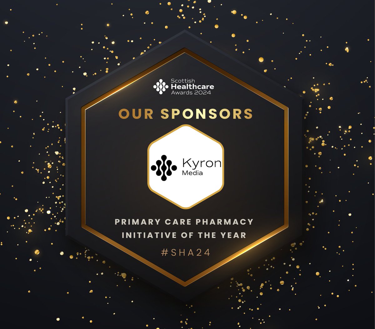 Kyron Media is proud to sponsor the Primary Care Pharmacy Initiative of the Year Award at the Scottish Healthcare Awards 2024! 🌟

Honouring pharmacy teams making a real impact in primary care, improving outcomes, and shaping healthcare in Scotland.

#SHA24 #KyronMedia