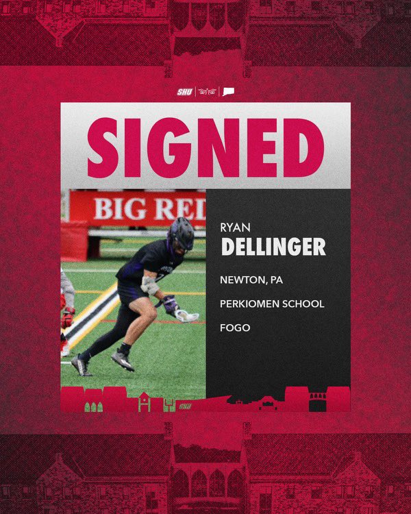 Next up in the Pios 2025 class is Ryan Dellinger. Ryan is a face off middie from Newtown,PA and attends The Perkiomen School. 
Welcome to the family Ryan. 
#piopride🔴⚪️ #2 #weareshu