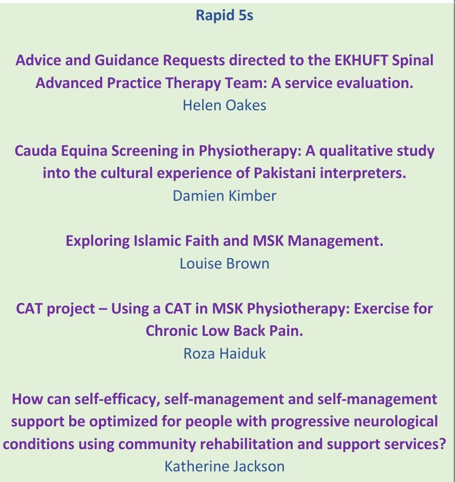 michelle angus (@michangus) on Twitter photo The fantastic work <a href="/APPN_physio/">Advanced Practice Physiotherapy Network</a> members are doing is so inspiring <a href="/BeverleyHarden/">Beverley Harden FCSP</a> <a href="/AbiHend/">Abigail Henderson</a>. Thanks so much to all the rapid 5 presenters for your work & sharing these fantastic initiatives to allow everyone to consider their own practice & share knowledge #AdvancingPractice2024 The fantastic work <a href="/APPN_physio/">Advanced Practice Physiotherapy Network</a> members are doing is so inspiring <a href="/BeverleyHarden/">Beverley Harden FCSP</a> <a href="/AbiHend/">Abigail Henderson</a>. Thanks so much to all the rapid 5 presenters for your work & sharing these fantastic initiatives to allow everyone to consider their own practice & share knowledge #AdvancingPractice2024