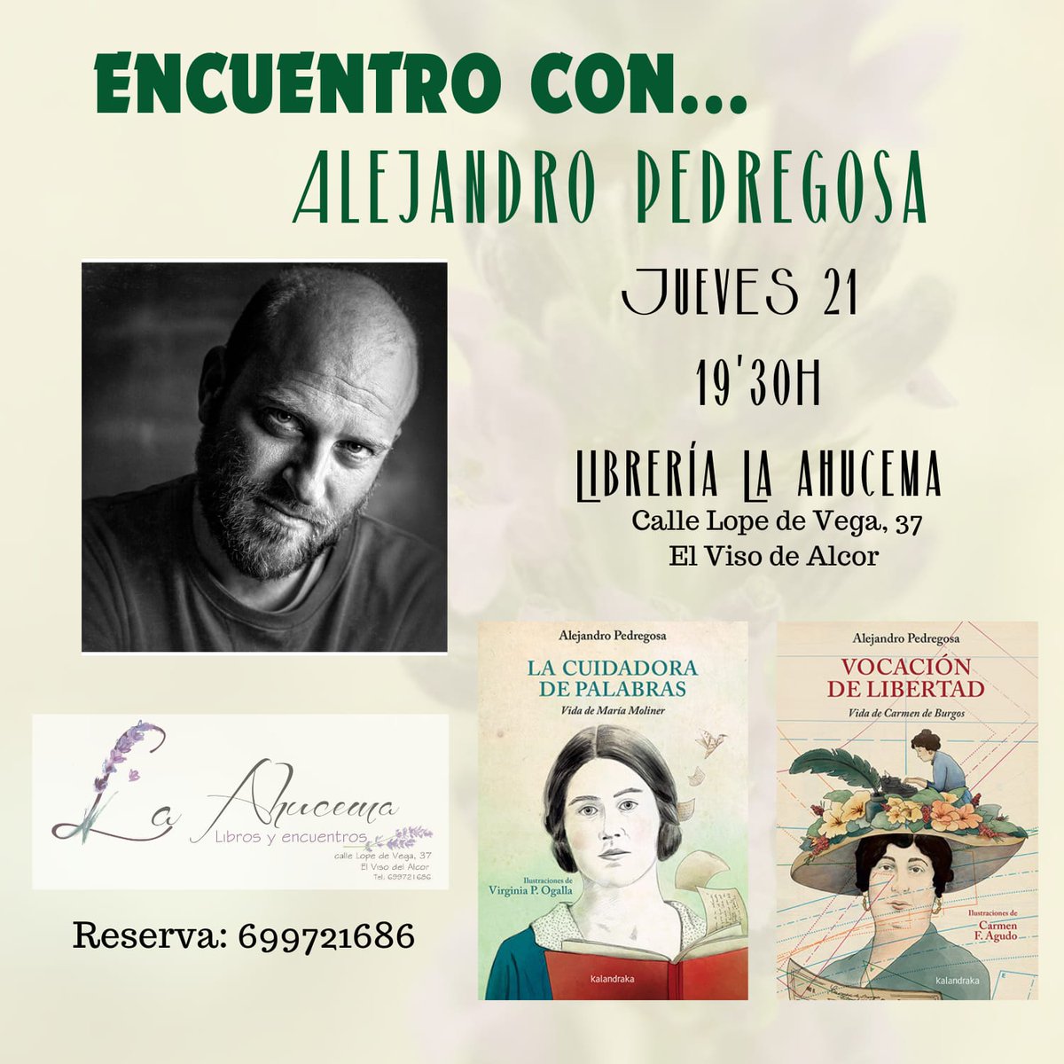 Una presentación que promete. 
Tenemos los libros de <a href="/KalandrakaEdit/">Kalandraka Editora</a> en La Ahucema . María Moliner y Carmen de Burgos a través de las palabras de <a href="/AlejandroPedreg/">Alejandro Pedregosa</a> 
No perdérselo, por dios
