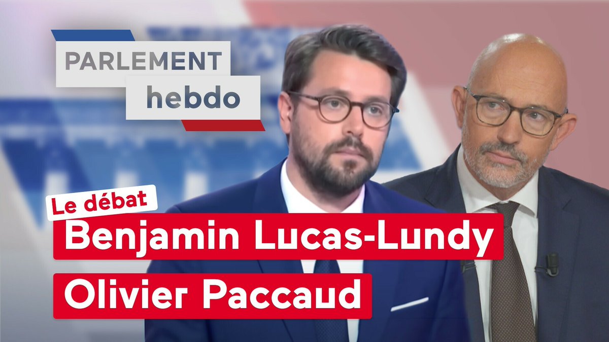 Public Sénat (@publicsenat) on Twitter photo 🔴 A 17h, retrouvez #ParlementHebdo, présenté par <a href="/APoussart/">Alexandre Poussart</a> et <a href="/KathiaGilder/">GILDER</a> <a href="/LCP/">LCP</a>
Invités 👇
<a href="/Benjam1Lucas/">Benjamin LUCAS</a>, député Ecologiste et social des Yvelines
<a href="/olivierpaccaud/">Olivier PACCAUD</a>, sénateur LR de l'Oise 🔴 A 17h, retrouvez #ParlementHebdo, présenté par <a href="/APoussart/">Alexandre Poussart</a> et <a href="/KathiaGilder/">GILDER</a> <a href="/LCP/">LCP</a>
Invités 👇
<a href="/Benjam1Lucas/">Benjamin LUCAS</a>, député Ecologiste et social des Yvelines
<a href="/olivierpaccaud/">Olivier PACCAUD</a>, sénateur LR de l'Oise