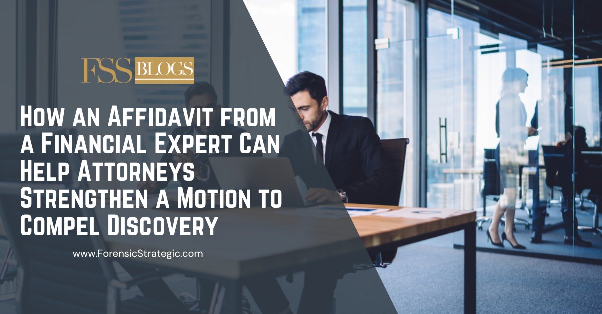Struggling with discovery disputes? A financial expert's affidavit can boost your motion to compel by adding credibility and compelling reasons for the court to rule in your favor. 

Here are 6 ways they can help: bit.ly/3YRy7xr

#Affidavit #FinancialExpert