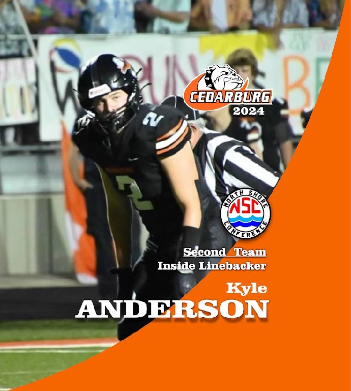 North Shore Conference Football Honors. Great job Kyle!
