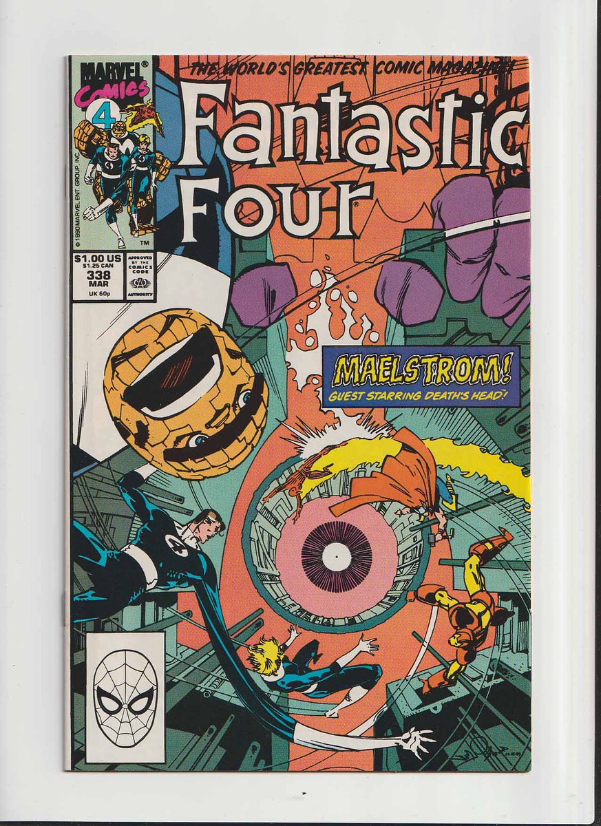 MakeMyComicRare's tweet image. #FANTASTICFOUR #338 (1990) #WaltSimonson Art &amp;amp; Story, Deaths of #KangtheConqueror (Earth-Mesozoic24), Kang the Conqueror (#NathanielRichards (Earth-123488.23497)), 1st Appearance of Galan &quot;#Galactus&quot; (Earth-8810) &quot;Kangs for the Memories!!! (Or Guess Who&apos;s Coming to Dinner!)&quot; With…