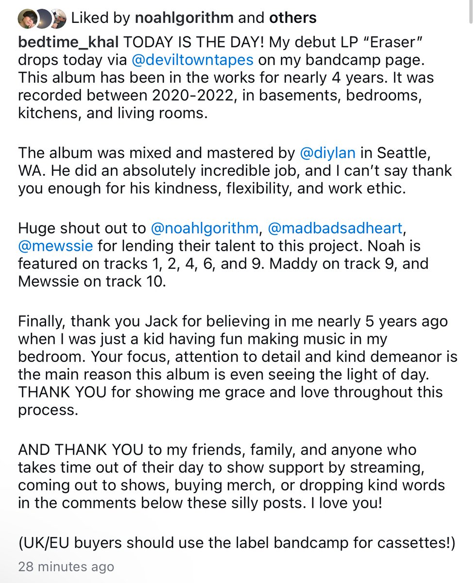 GO GET THE DEBUT LP FROM BEDTIME KHAL 🤠🤠🤠

bedtimekhal.bandcamp.com/album/eraser