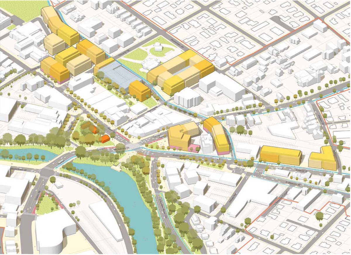 Last night, Watertown passed an ambitious plan to not only add needed housing in Watertown Square, complying with MBTA Communities, but to also revitalize the Square, reclaiming 3.3 acres of vehicle space for new green space and wider pedestrian areas.

📍Watertown, MA