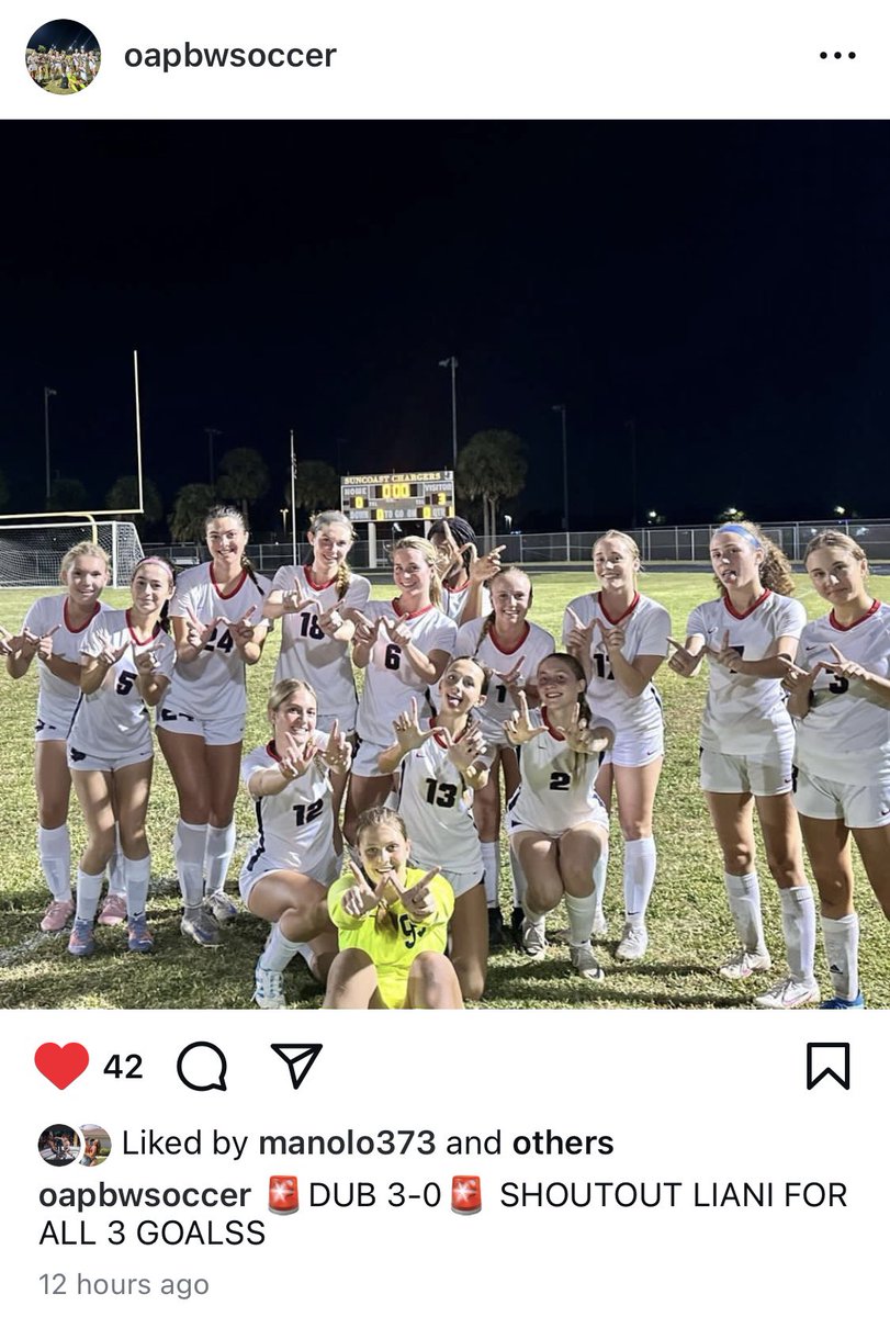 LianiGil10's tweet image. Hat Trick last night to get the win over Suncoast 3-0 🎩 Let’s Go Oxbridge @GoOxbridge @RemingtonYoung @pbpost @ESPNTop63 @EraPrep @MuckMedia @manolog373