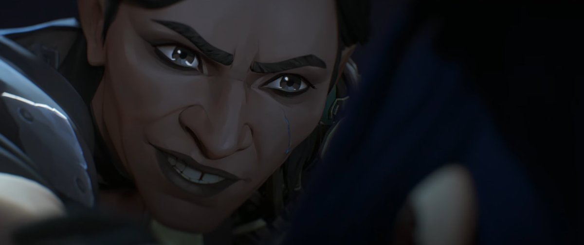 red_enby's tweet photo. HER TOOTH GAP AND NOSE THAT'S IT SEND TWEET 🥹
#sevika #arcaneseason2 https://t.co/EBCOR1wxHh