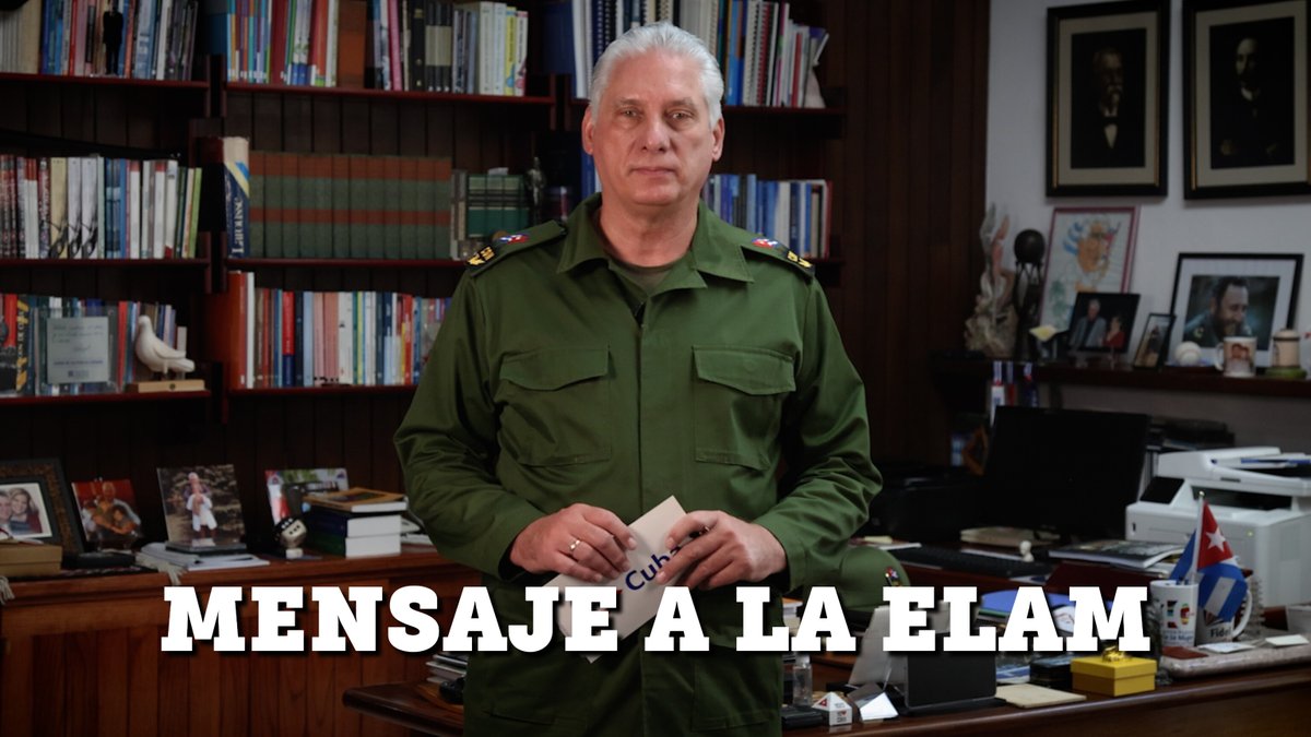 🇨🇺| Siempre que tengo noticias de ustedes, de lo que han logrado en sus comunidades y países, pienso con profunda emoción en #Fidel, en lo feliz que estaría de verlos convertidos en guardianes de la vida.

Mensaje del Presidente <a href="/DiazCanelB/">Miguel Díaz-Canel Bermúdez</a> a la ELAM.

🔗| presidencia.gob.cu/es/noticias/me…