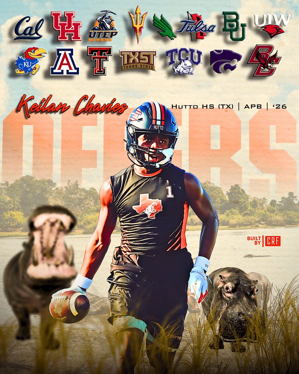Keilan Chavies '26 (@keilankc) on Twitter photo ALL GLORY TO GOD🙏
Top 5 coming soon.......
<a href="/BuiltbyCRF/">BuiltbyCRF</a> <a href="/HuttoHS_Fball/">Hutto Football</a> <a href="/CoachWCompton/">CoachComp</a> <a href="/TXTopTalent/">TX TOP TALENT</a> <a href="/dctf/">Dave Campbell's — TexasFootball.com</a> <a href="/samspiegs/">Sam Spiegelman</a> <a href="/Rivals/">Rivals</a> @On3Recruits <a href="/SkysTheLimitWR/">Margin Hooks</a> <a href="/CoachMLeonard/">Matt Leonard</a> ALL GLORY TO GOD🙏
Top 5 coming soon.......
<a href="/BuiltbyCRF/">BuiltbyCRF</a> <a href="/HuttoHS_Fball/">Hutto Football</a> <a href="/CoachWCompton/">CoachComp</a> <a href="/TXTopTalent/">TX TOP TALENT</a> <a href="/dctf/">Dave Campbell's — TexasFootball.com</a> <a href="/samspiegs/">Sam Spiegelman</a> <a href="/Rivals/">Rivals</a> @On3Recruits <a href="/SkysTheLimitWR/">Margin Hooks</a> <a href="/CoachMLeonard/">Matt Leonard</a>