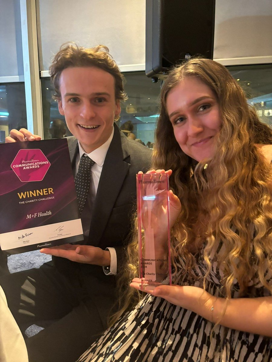 georgiapbron's tweet photo. Delighted to share I was part of the winning Charity Challenge team at the @PharmaTimes Communications Awards! 🏆

The experience tested our teamwork, creativity, and strategic-thinking as we tackled a brief for @HDYOFeed —a truly inspiring cause I'm very passionate about.

#PTCA https://t.co/02QdRe9Uu2