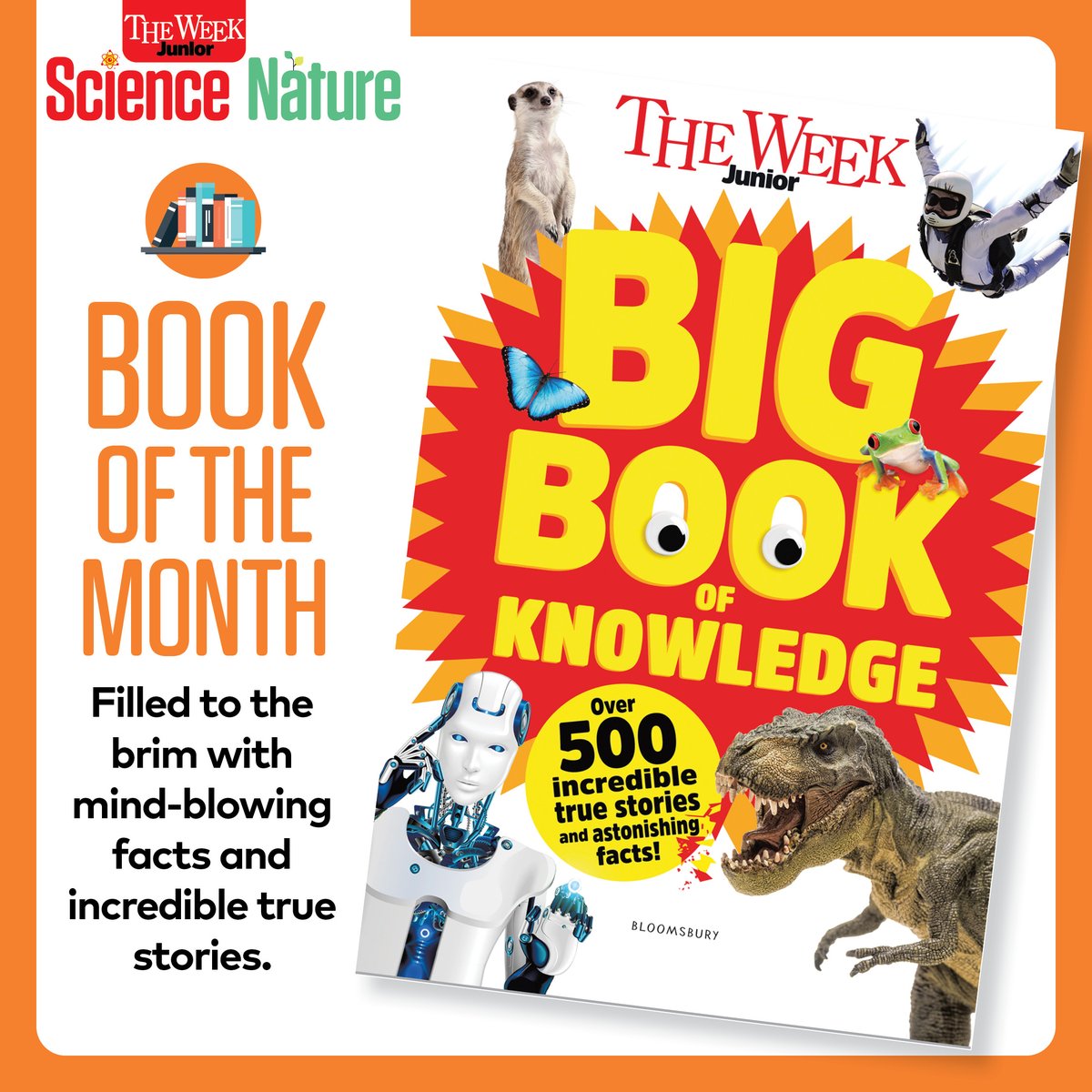 TWJSciNat's tweet photo. 📖 Our latest #BookoftheMonth is The Week Junior #BigBookofKnowledge, published by @KidsBloomsbury.

🤩 This book features hundreds of fun facts and true stories from our sister magazine, @theweekjunior.

📸 © Bloomsbury #BBOK #sciencemagazine #kidsmagazine @BloomsburyBooks https://t.co/u9p5TykMyN