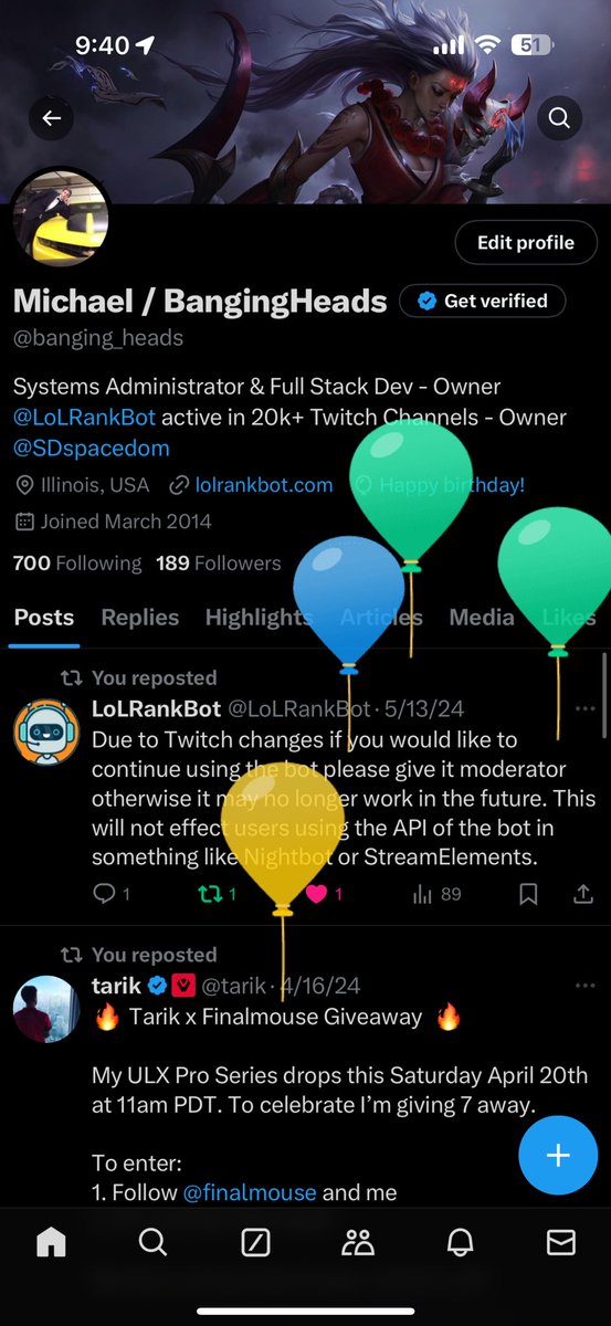 banging_heads's tweet photo. Balloon day 🥳 https://t.co/tvhRrn58gY