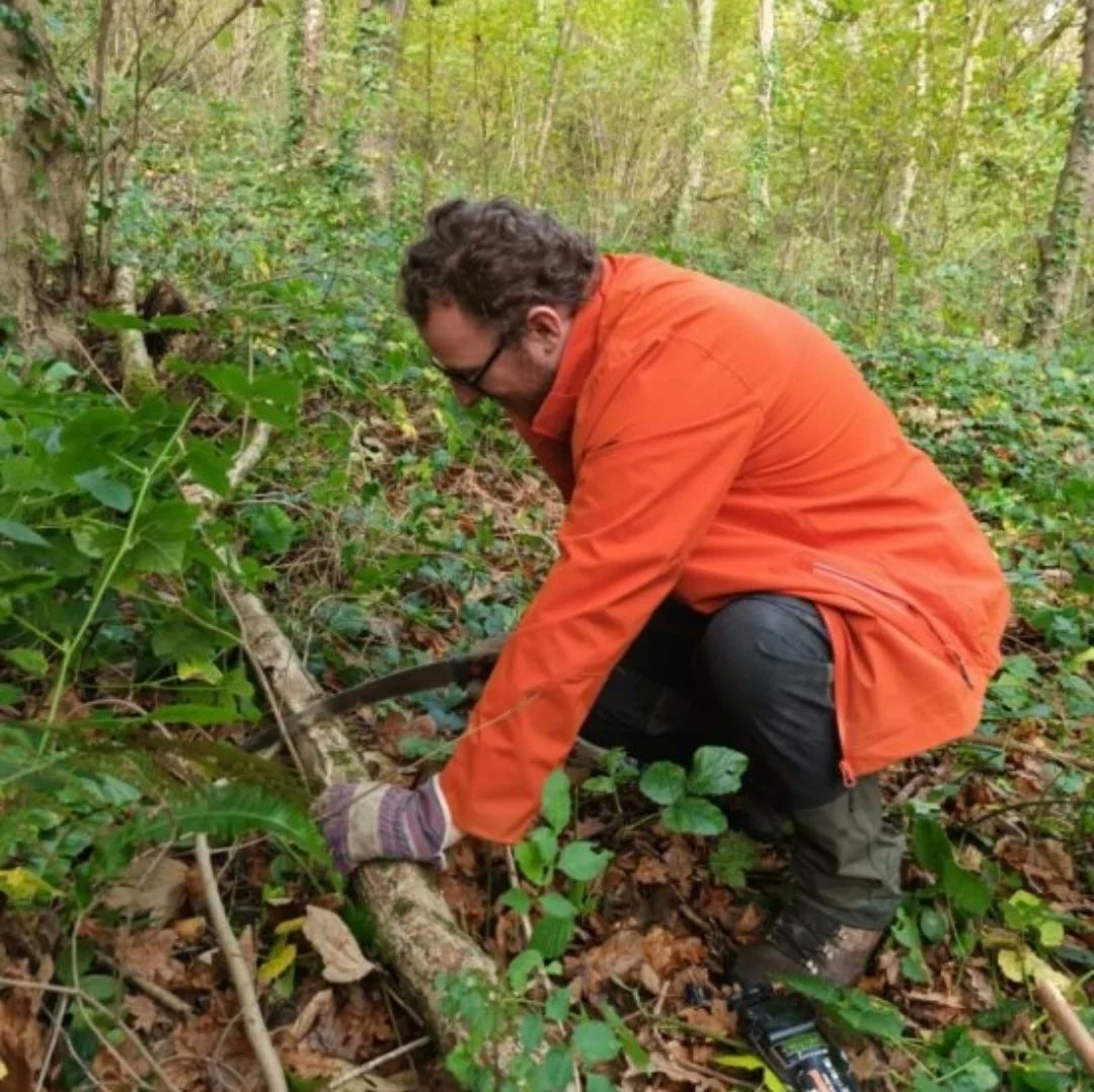 Great efforts this week from volunteers to clear around the hazel along the pathway in Mill Wood. Some great efforts during Wales climate week!