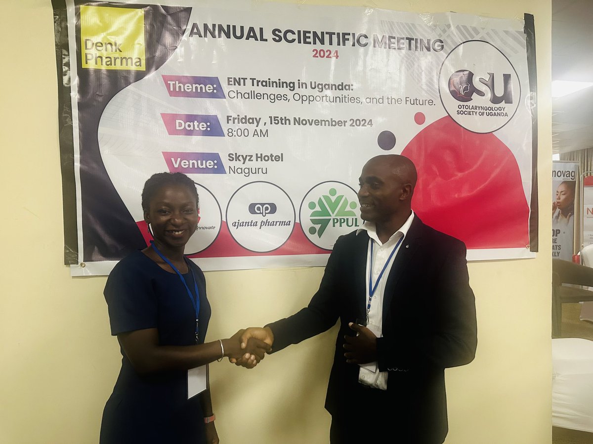 osuganda1's tweet image. Congratulations Dr. Nakku Doreen Head of ENT department at MUST on being elected the new OSU president. Thank you to outgoing president Dr. Christopher Ndoleriire and his executive for all the great work for the past 4 years. @aminah002 @FLalango @assumptanakintu @isaacmukiibi19