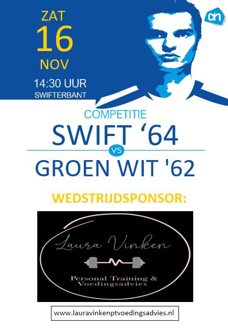 ⚪️⚪️MATCHDAY⚪️⚪️

COMPETITIEWEDSTRIJD:

⚽️ <a href="/Swift64voetbal/">Swift '64 ⚽️</a> - <a href="/groenwit62/">sv Groen Wit'62</a> 
📆 16-11-2024
🕝 14:30
🏟 Sportcomplex Swift ‘64
📍 Swifterbant