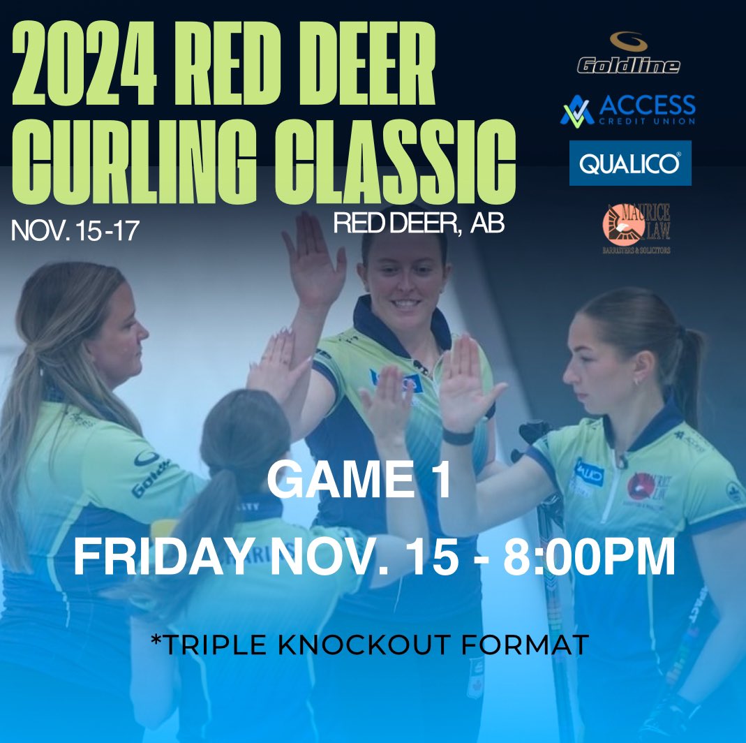 We are headed to the Red Deer Curling Classic this weekend! You can follow along with the scores here or on curling zone!