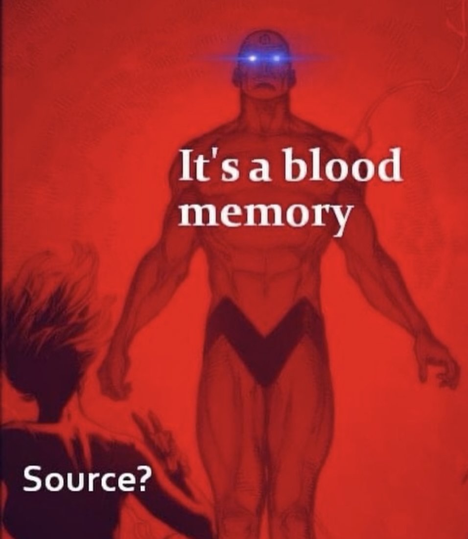 kryptidmal's tweet photo. 100% my answer to everything 

#bloodmemory 
#ThisMorning https://t.co/Nt786SQquW