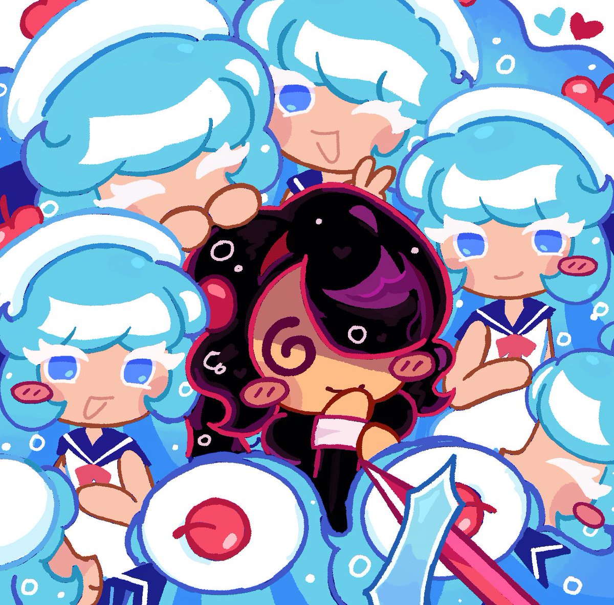 bluebottleszz's tweet photo. 🍒🥤 #creamcola #creamsodacookie #cookierunfanart #cherrycolacookie https://t.co/oDwuG0b08j