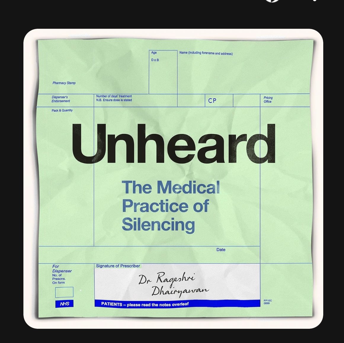 Stephanie deGiorgio (@drsdeg) on Twitter photo Currently listening to <a href="/crageshri/">Dr Rageshri Dhairyawan</a> read her book. It's made me cry (bad memories of being a patient) and made me cross, but my god it's made me think.
All those who work in healthcare should read it. Currently listening to <a href="/crageshri/">Dr Rageshri Dhairyawan</a> read her book. It's made me cry (bad memories of being a patient) and made me cross, but my god it's made me think.
All those who work in healthcare should read it.