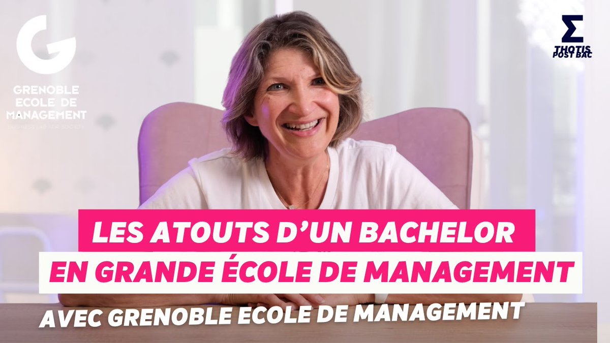#INTERVIEW 📹 Pour Thotis, Agnès Plessis Brandi, directrice du Bachelor Digital et Business Development de Grenoble Ecole de Management (GEM), nous présente les atouts d'un Bachelor en Grande Ecole. 🔽

 ▶  youtube.com/watch?v=96w20q…