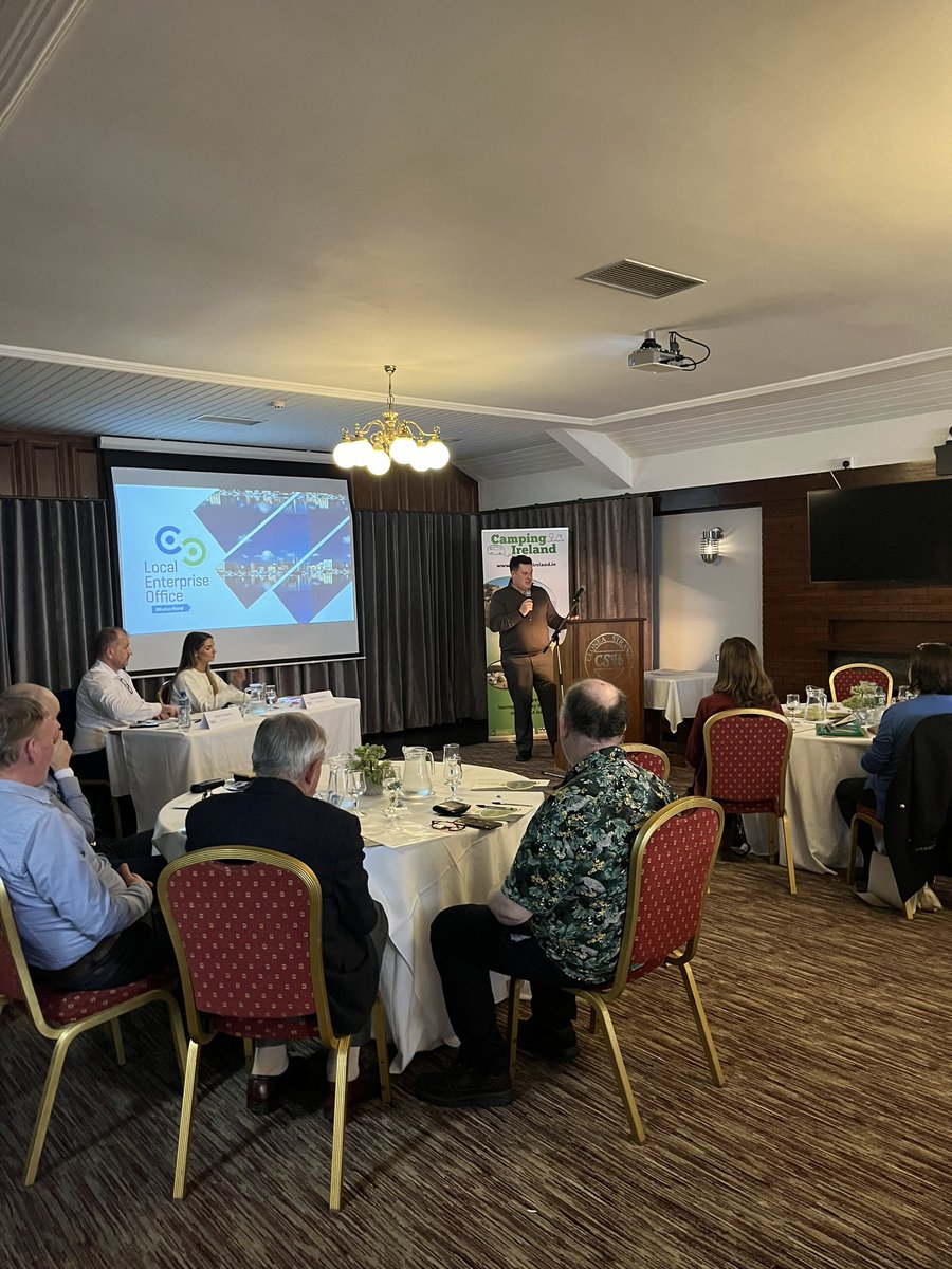 Camping Ireland (@camping_ireland) on Twitter photo Last but not least means least is Gareth Evans Head of Enterprise at <a href="/WaterfordCounci/">Waterford City & County Council</a> presenting details on the Local Enterprise Green for Business Programme & Supports Last but not least means least is Gareth Evans Head of Enterprise at <a href="/WaterfordCounci/">Waterford City & County Council</a> presenting details on the Local Enterprise Green for Business Programme & Supports